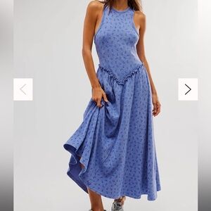 Free people wild flower Maxi dress size Large
